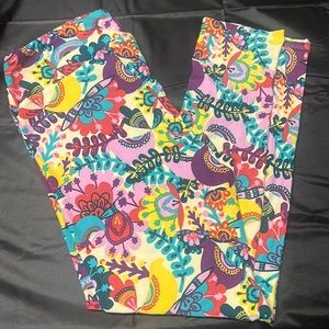 Floral Lularoe Leggings Tall & Curvy